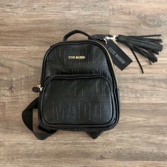 Steve Madden Handbags - NWT Black Steve Madden Mini Backpack